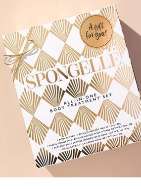 Spongelle All-In-One Body Treatment Set in French Lavender New In Box